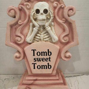 Tomb Sweet Tomb Pink Pastel Goth Spooky Halloween Decor